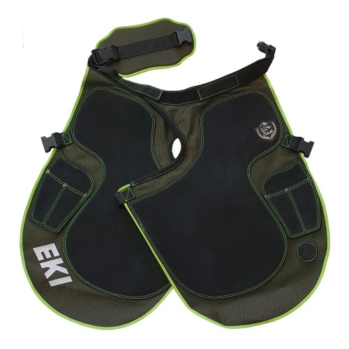 DELANTAL EKI FIBRA VERDE CON VERDE