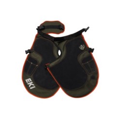 DELANTAL EKI FIBRA VERDE CON NARANJA