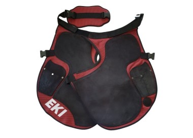 DELANTAL EKI FIBRA ROJO